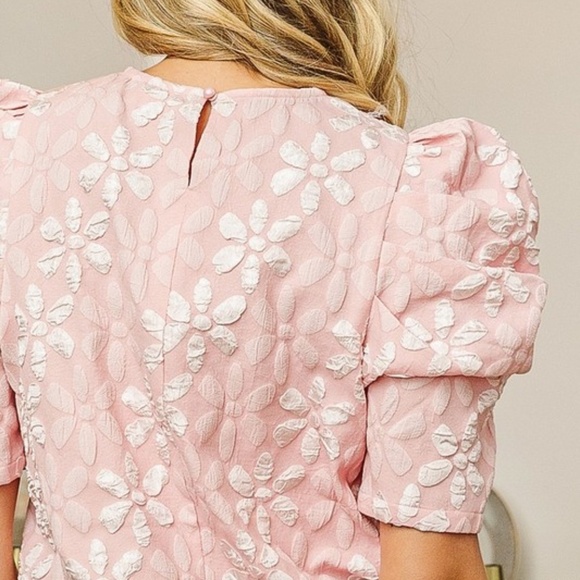 Bibi Floral Puff Sleeves Top - Picture 2 of 3